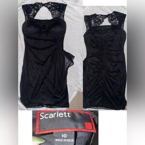 Scarlett Black Lace Detail Dress
